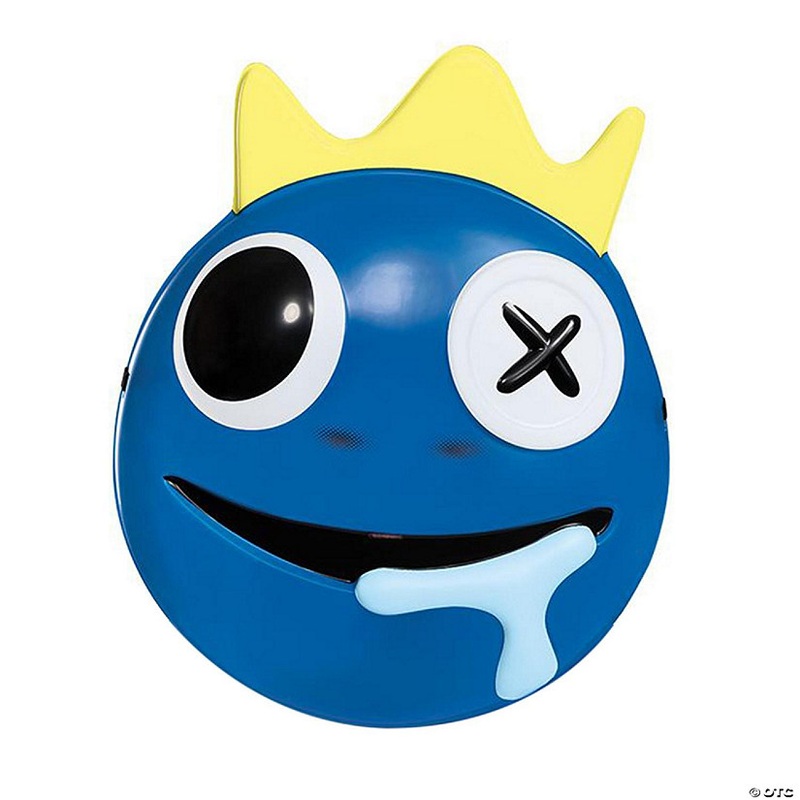 Rainbow Friends Blue Child Costume Mask  One Size