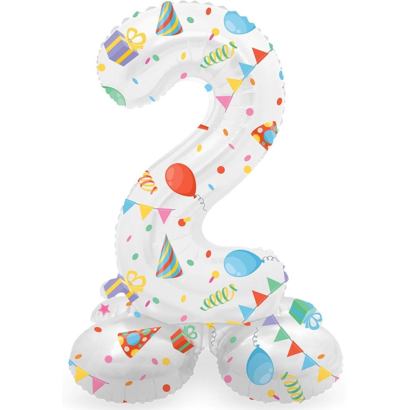 Standing Number 2 Partytime Balloon 72cm
