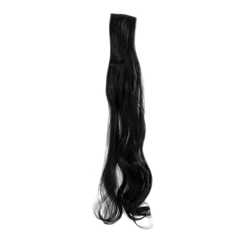 2 Clips Extension strand wavy 65 cm Black YZF-P2C25-1
