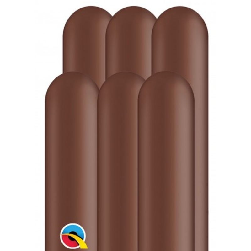 100 modeling balloons 260Q dark brown 1.5m
