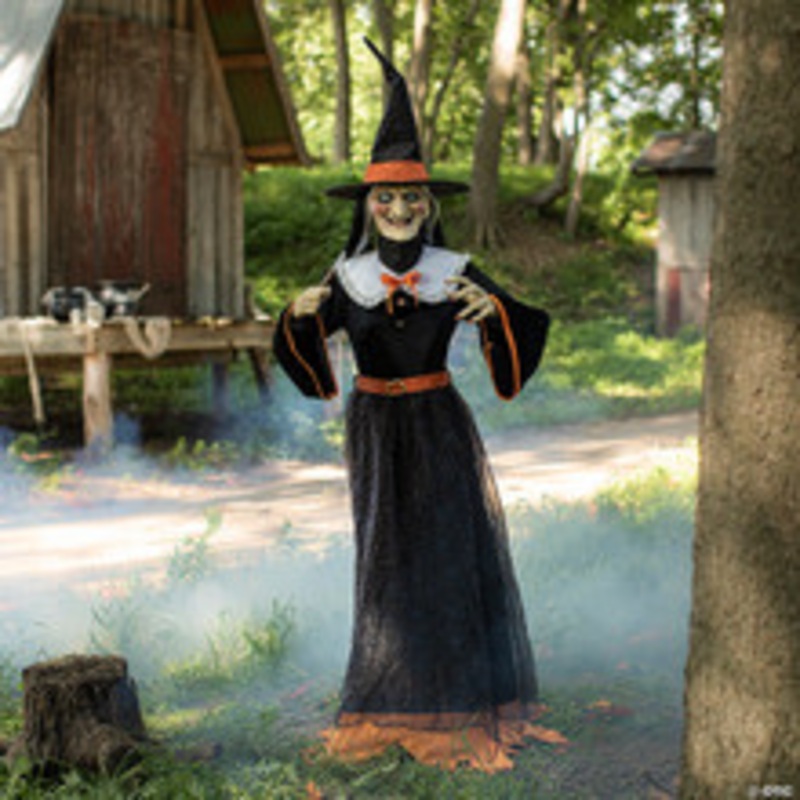 7′ Animated Whimsical Witch