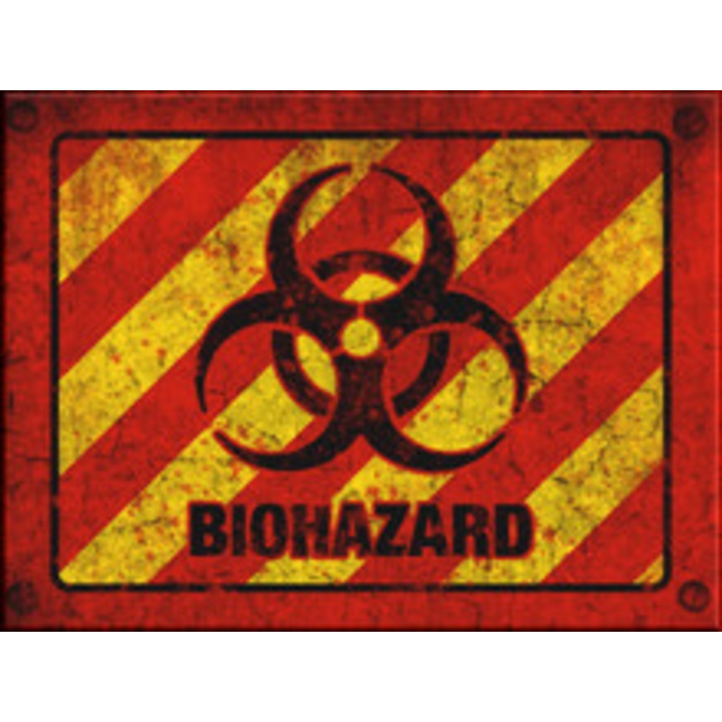 Biohazard Sign – Halloween Decor Prop Road and Lawn Decoration Sticker