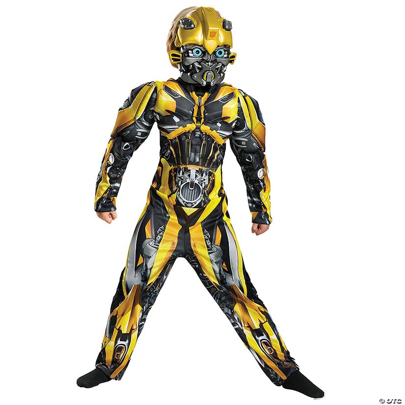 Child Transformers Bumblebee Muscle Costume Large 10-12