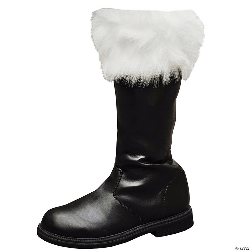 Men’s Santa Boot With Fur Cuff