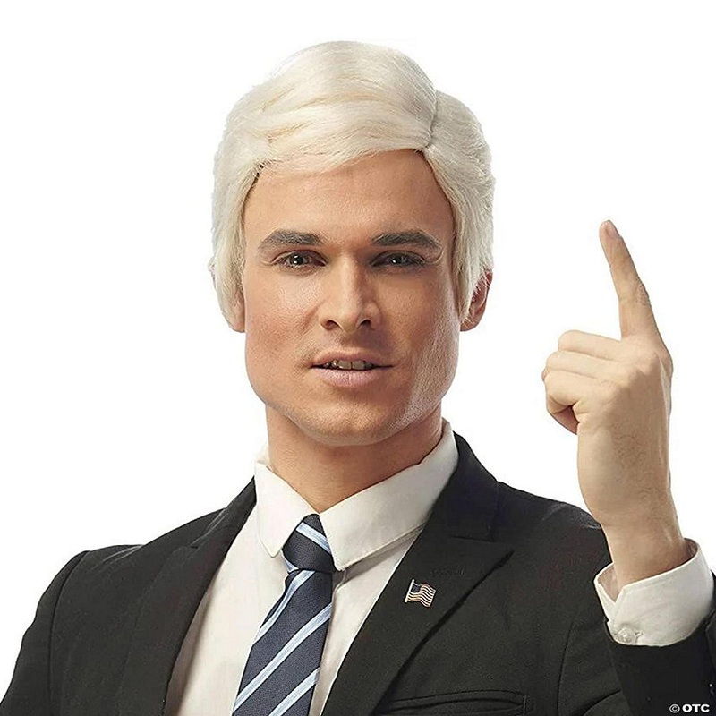 Presidential Adult Costume Wig  White