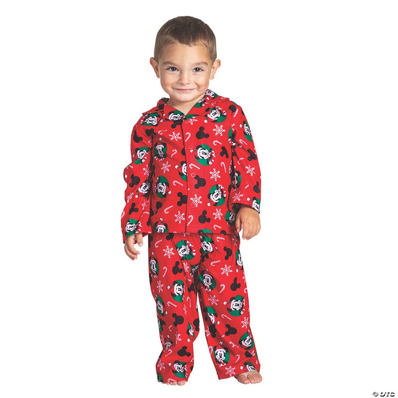 Toddlers Festive Mickey Mouse Christmas Pajamas