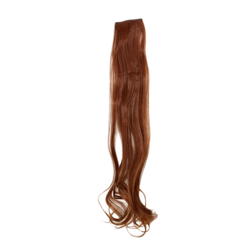 2 Clips Extension strand wavy 65 cm red-brown YZF-P2C25-30