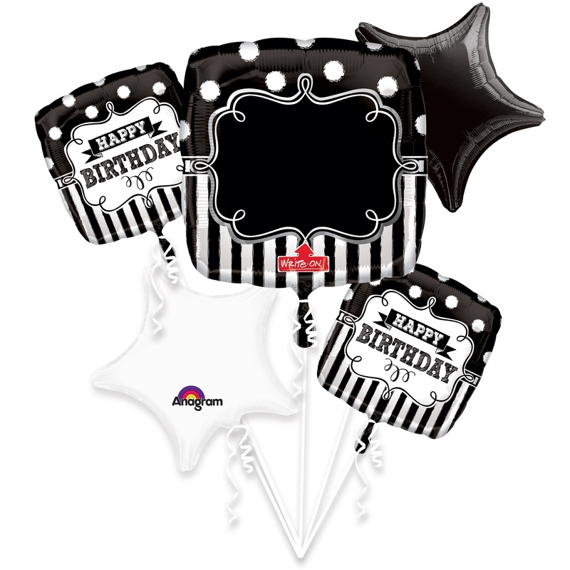 Black & White Balloon Bouquet