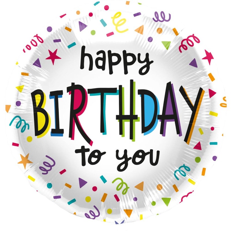 Happy Birthday to you foil balloon 45cm