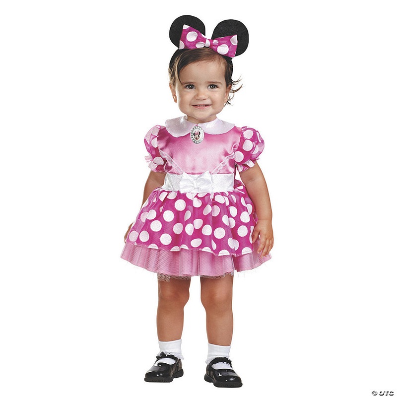 Baby Girls Pink Minnie Mouse Costume – 12-18 Months