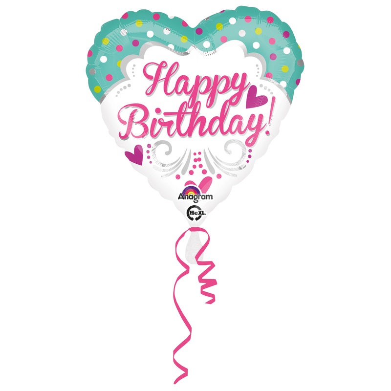 Heart balloon Happy Birthday Princess