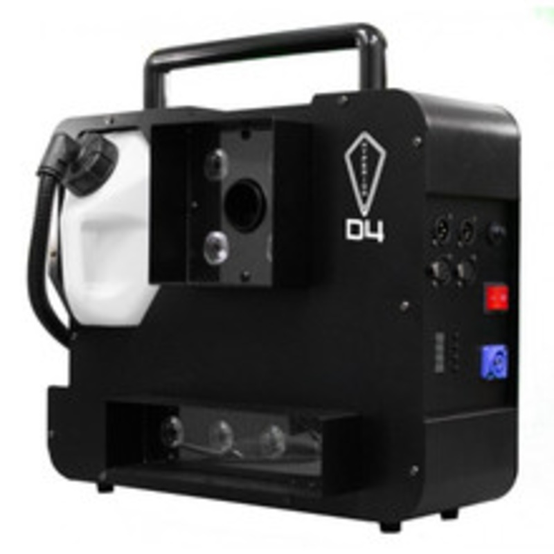 HYPERION D4  DUAL COLOR  1550 WATTS, 2 COLOR SMOKE  UPSHOT FOG MACHINE W/ HEX LEDS