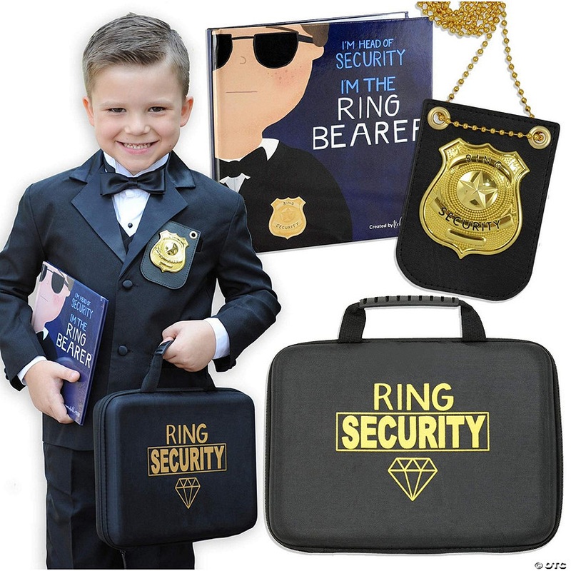 Ring Bearer Gift Set – Includes Book, Badge, and Wedding Ring Security Briefcase