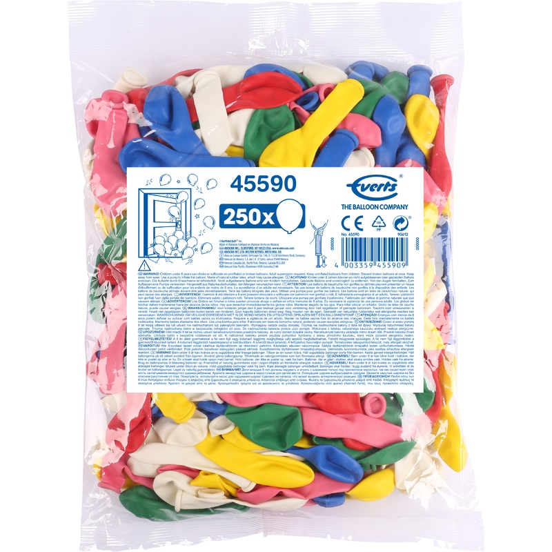 XXL storage pack 250 colored balloons