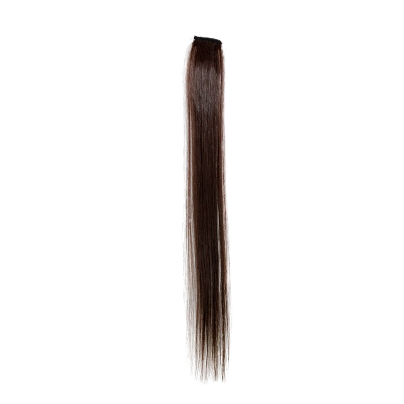 1 Clip-In Extension Strand Straight 45 cm Brown Earth Brown YZF-P1S18-6