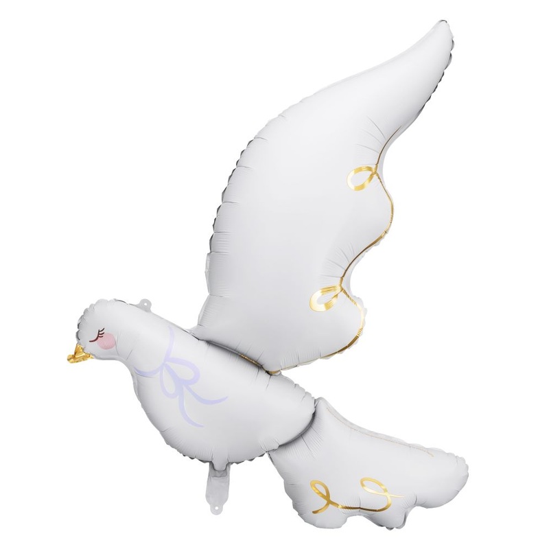 Foil balloon dove of peace 1m