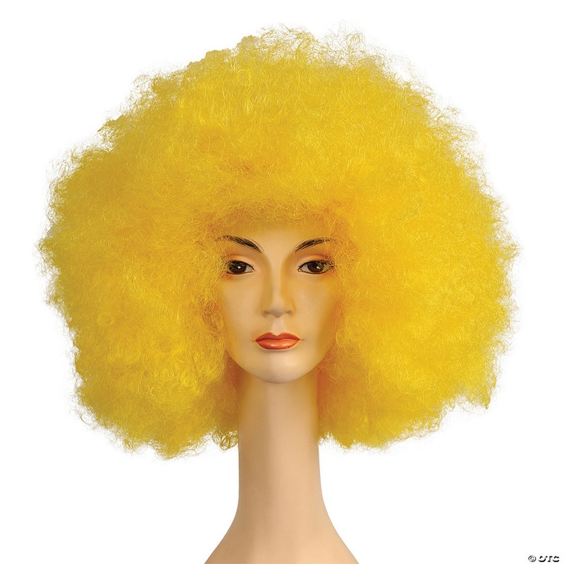 Women’s Yellow Discount Jumbo Afro Wig