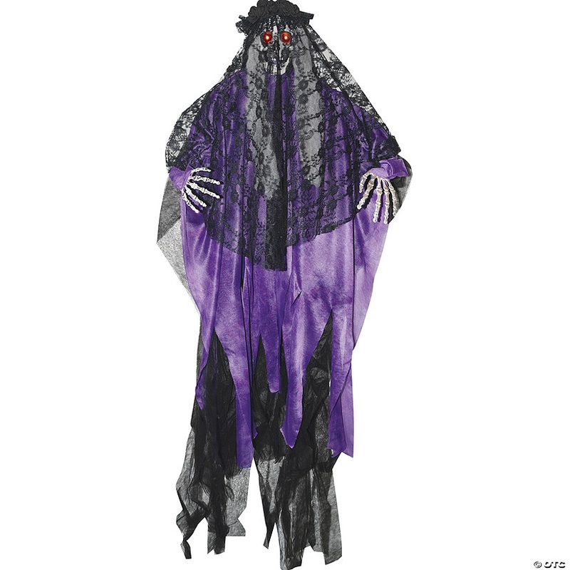 Hanging Light Up Bewitched Ghost Bride Decoration