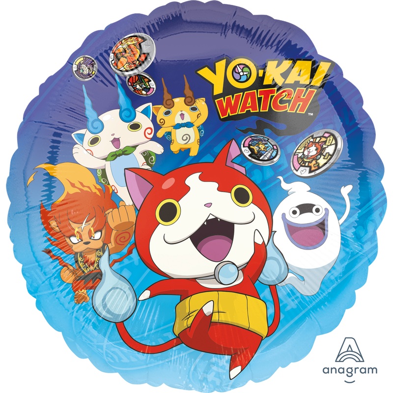 Round foil balloon Yo Kai Watch 43cm