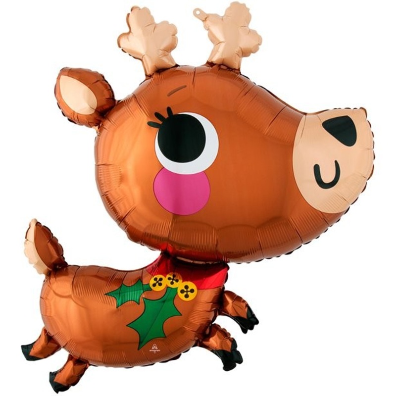 Sweet reindeer Christmas balloon 76cm
