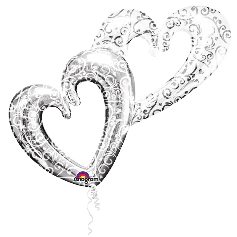 Eternal love heart balloons 1.34mx 91cm