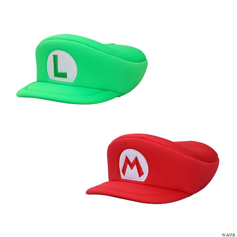 Super Mario Bros Mario & Luigi Logo 2-Pack Men’s Beret Caps