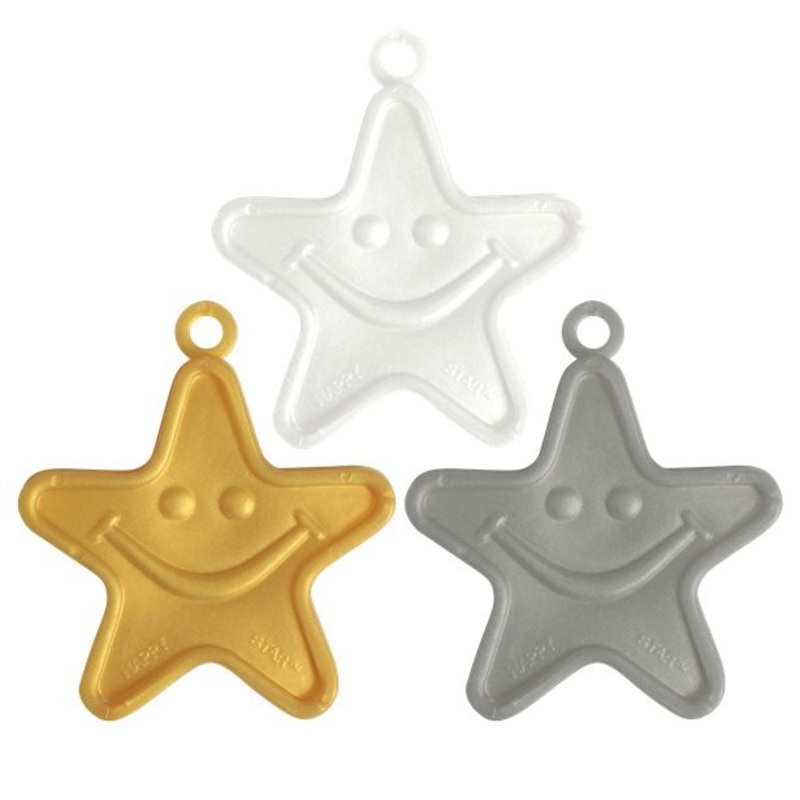 1 metallic star balloon weight 8g