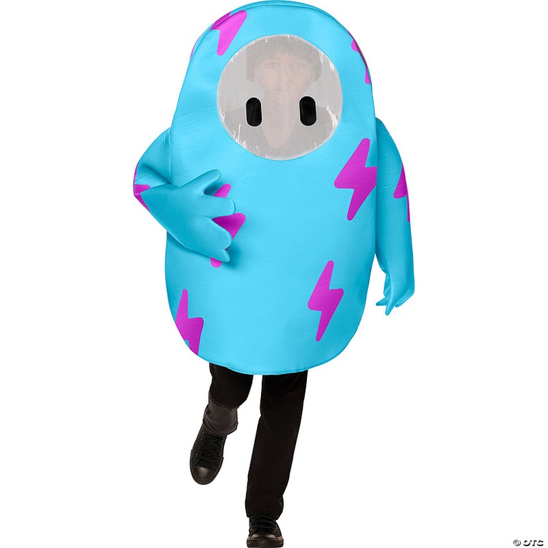 Kids Fall Guys Blue Polyester Tunic Coral Blue Costume – Fits up to Size 14
