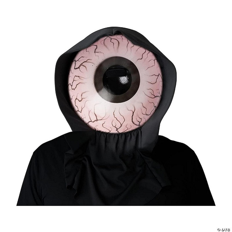 White Optic Nerve Light-Up Adult Costume Mask