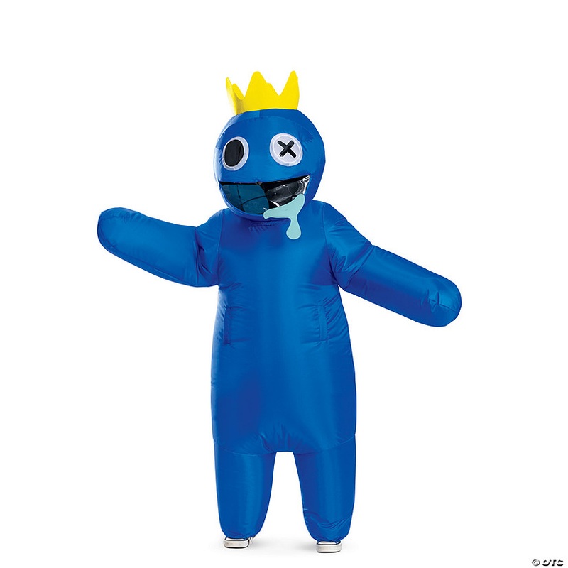 Kids Rainbow Friends Blue Inflatable Costume – One Size