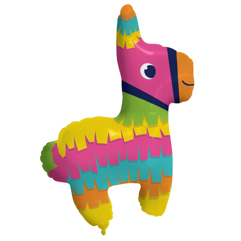 Rainbow Fiesta foil balloon 84cm
