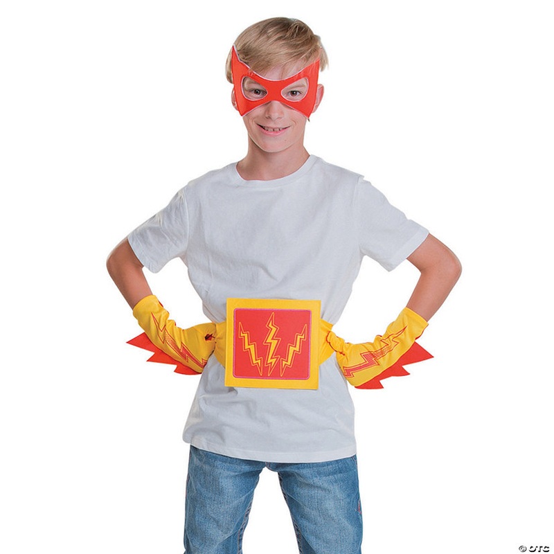 Red & Yellow Superhero Accessories – 4 Pc.