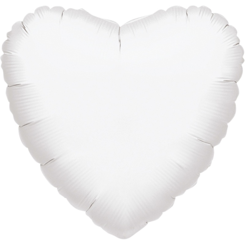 White heart balloon 84cm