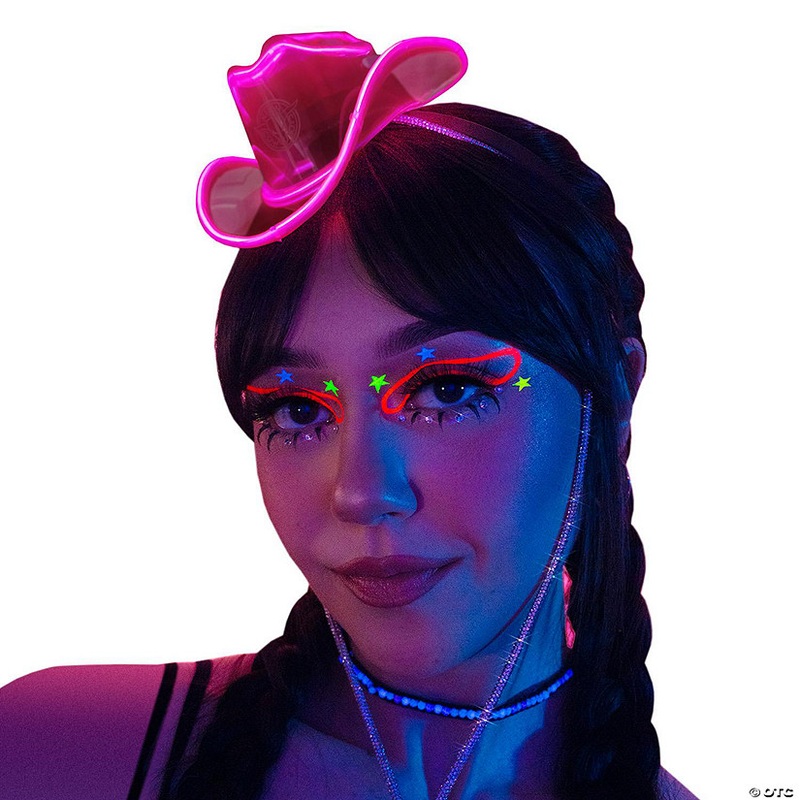NEON COWBOY Mini Pink Lighting Hat Cowgirl