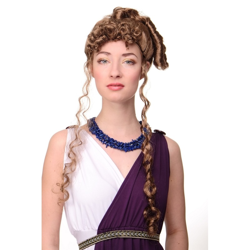 Historic Cosplay Lady Wig brown baroque renaissance Countess French Aristocracy WIG022