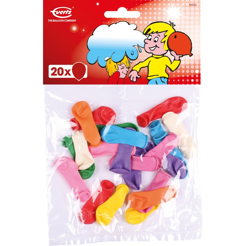 Set of 20 colorful water bombs