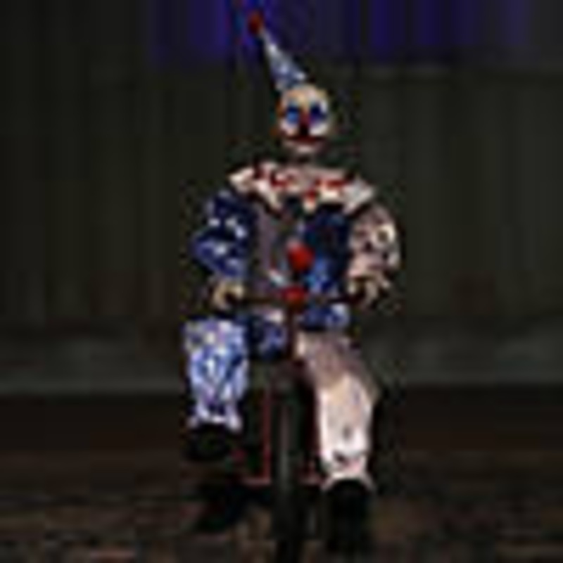 32 Animated Tricycle Clown Doll Halloween Decoration