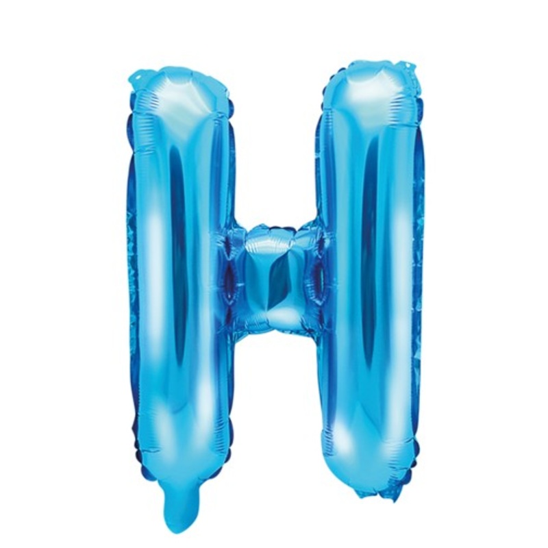 Foil balloon H azure blue 35cm