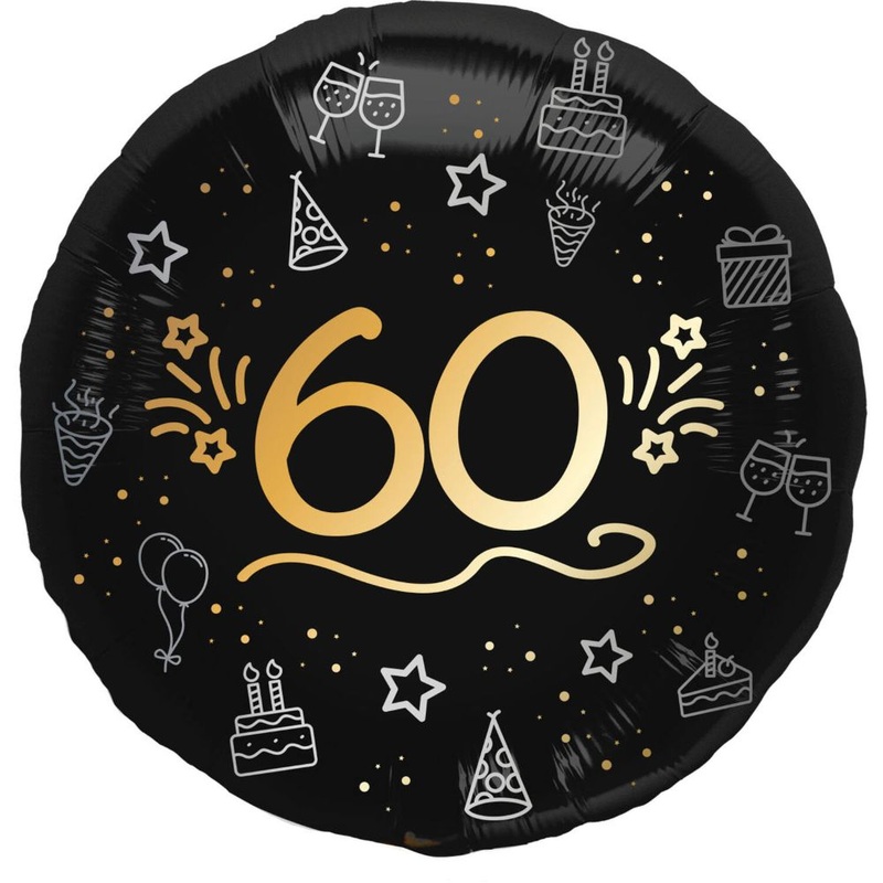 60th Glam Foil Balloon 45cm