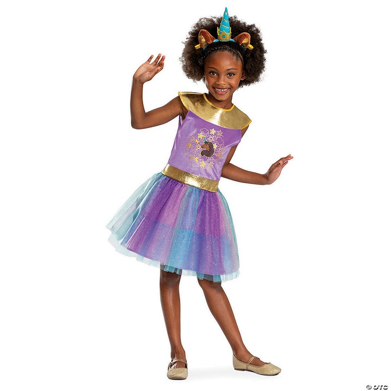 Girl’s Classic Afro Unicorn<sup></sup> Dress Costume