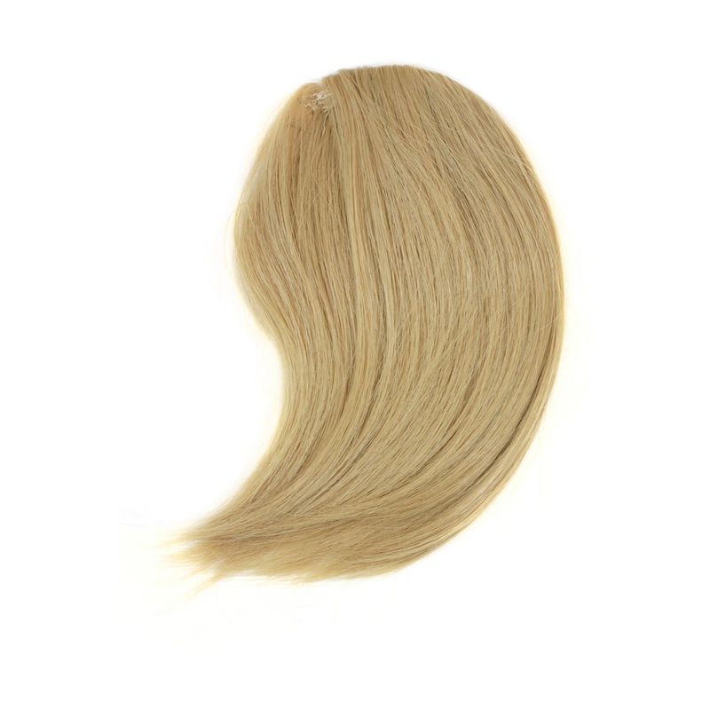 Hair Piece Clip in Bangs Fringe synthetic fiber gold blonde YZF-1088HT-86