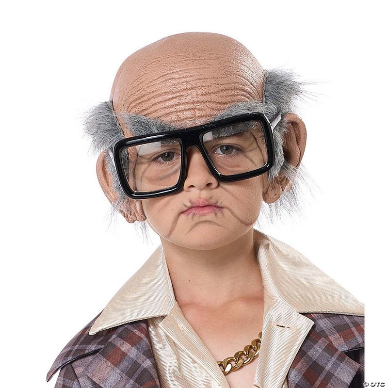 Old Cue Ball Child Costume Kit  Beige