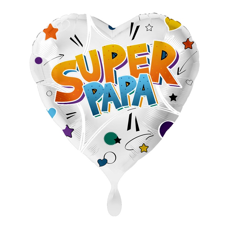 Super dad heart foil balloon 43cm