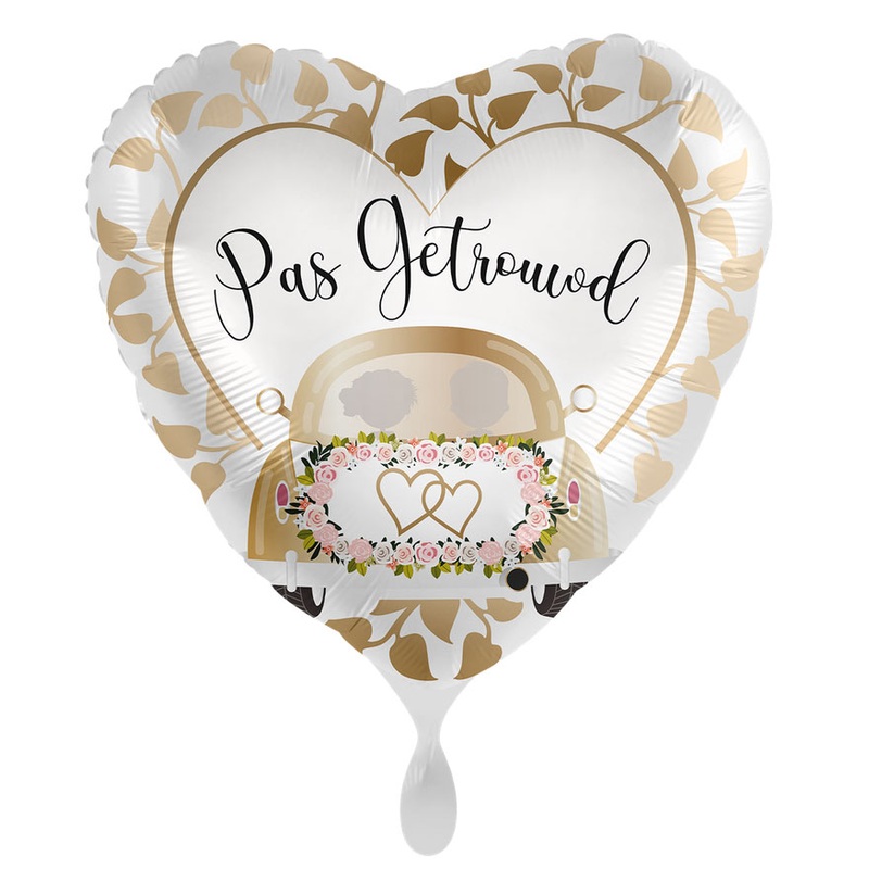 Weddingcar Heart foil balloon NL 43cm