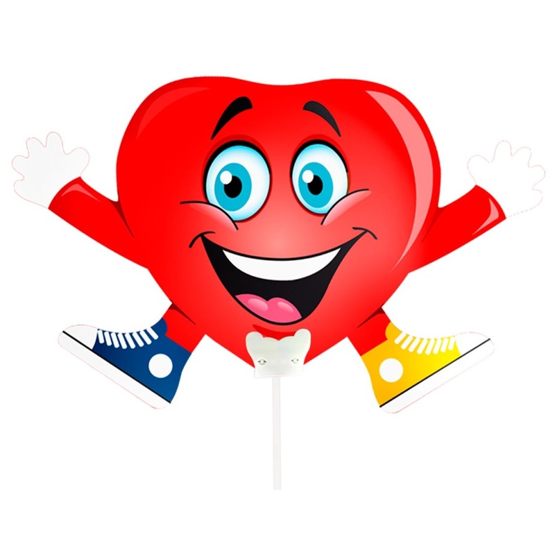 Happy heart foil balloon 22 x 36cm