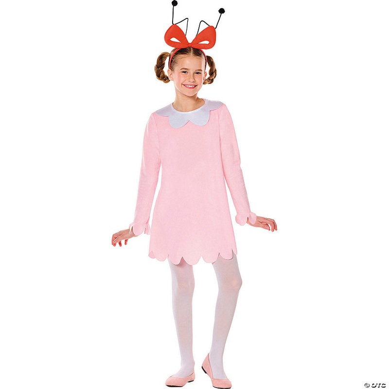 Kids Dr. Seuss How the Grinch Stole Christmas Cindy Lou Who Dress Costume – Extra Large 14-16