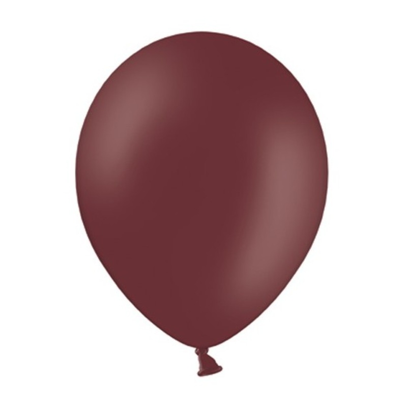 100 latex balloons pastel chestnut 13cm