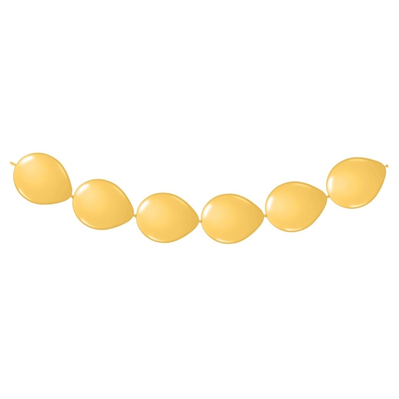 8 balloons gold for garlands 3m