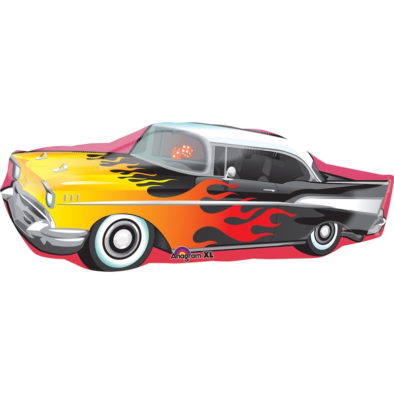50s car foil balloon