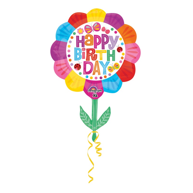 Foil balloon Colorful birthday flower